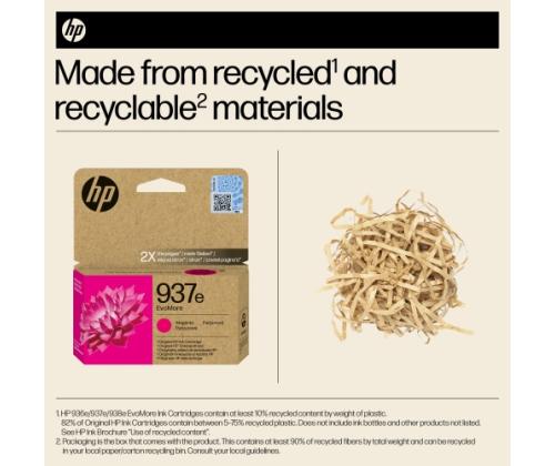 HP 937e EvoMore (4S6W7NE) mustekasetti, Magenta