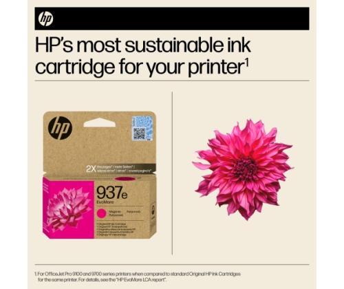 HP 937e EvoMore (4S6W7NE) mustekasetti, Magenta