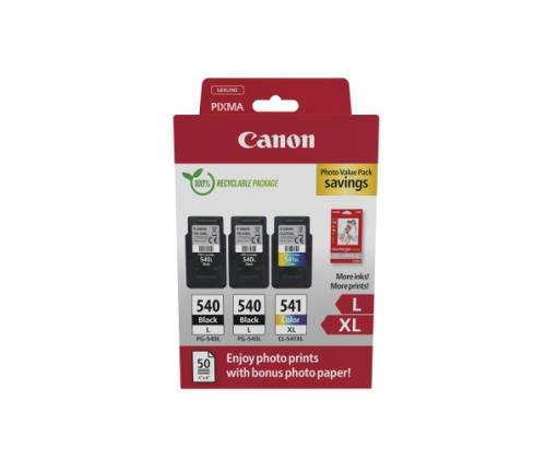 Canon PG-540L/CL-541XL (5224B015) valokuvamustekasettien arvopakkaus, BK/CMY, monipakkaus