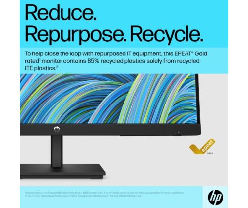 HP V24v G5 -monitori 23,8'' VA FHD 1920x1080, 5 ms, 250 cd/m2, 75 Hz, Soda