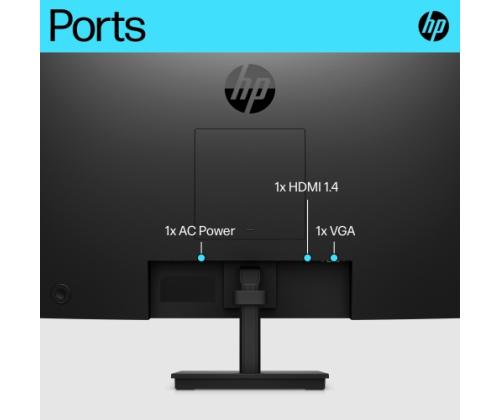 HP V24v G5 -monitori 23,8'' VA FHD 1920x1080, 5 ms, 250 cd/m2, 75 Hz, Soda