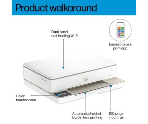 HP ENVY 6120e Mustesuihkutulostin Väri MFP A4 10 ppm USB Wi-Fi