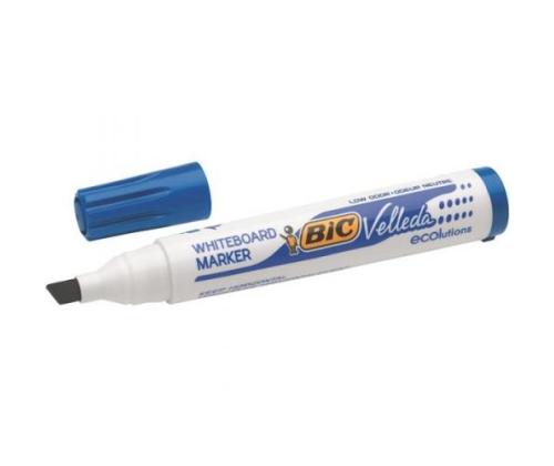 Valkotaulumerkki BIC Velleda, 3,7-5,5 mm Taltan kärki, sininen 1 kpl.