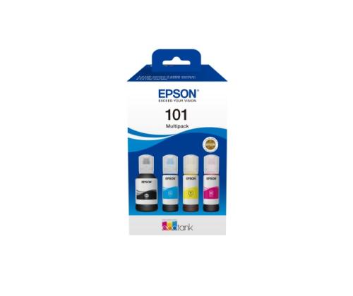 Epson 101 EcoTank (C13T03V64A) mustekasetti, musta, syaani, magenta, keltainen, monipakkaus 4 väriä