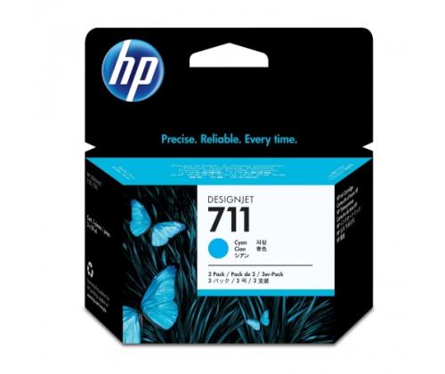 HP Ink No.711 syaani kolmipakkaus (CZ134A)