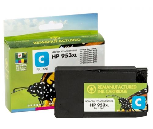 Yhteensopiva Static-Control HP Ink No.953 XL Cyan (F6U16AE) Uusi siru