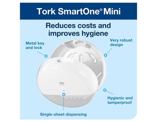 WC-paperiteline TORK SmartOne® Mini valkoinen