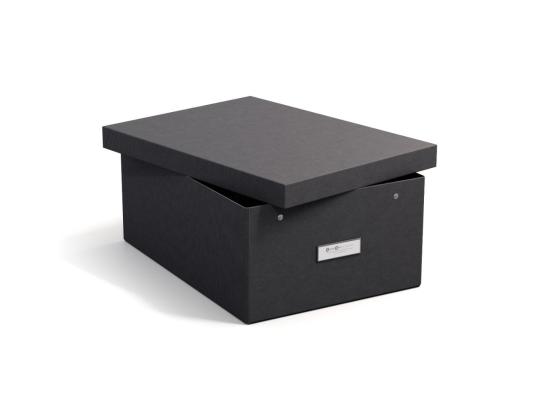 Säilytyslaatikko kannella KATIA collapsible box, BLACK