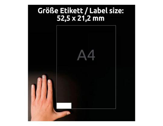 Kopio-lasertarra 52,2x21,2mm 100 arkkia/ltk. ZW 3668E 56-osainen