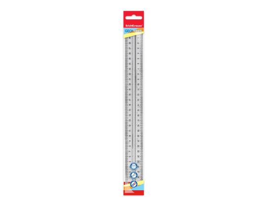 Viivain 30cm muovikahvalla läpinäkyvä ERICH KRAUSE