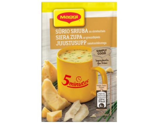 Pikajuustokeitto MAGGI-leipäkuutioilla, 19g