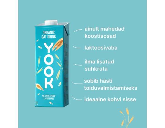 Kaurajuoma YOOK Organic 1L