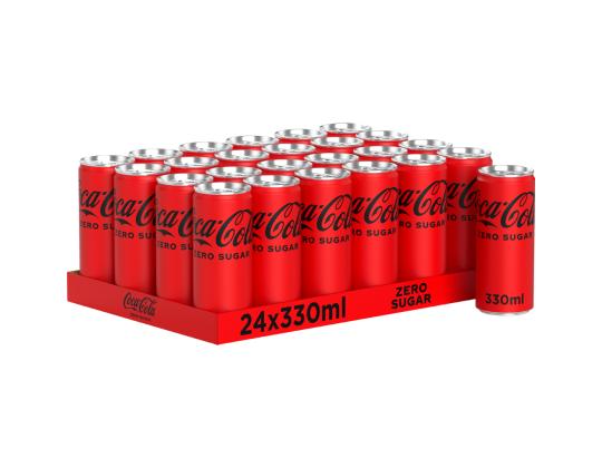 Virvoitusjuoma COCA-COLA Zero 330 ml:n purkissa