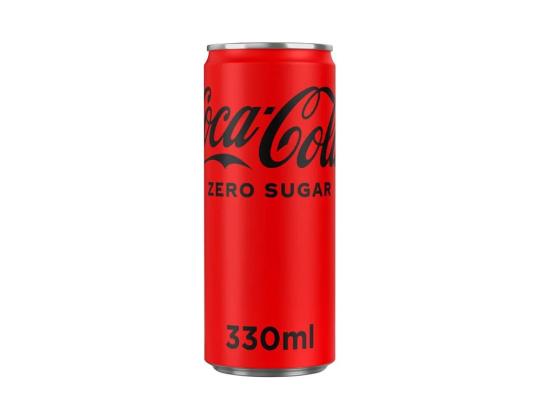 Virvoitusjuoma COCA-COLA Zero 330 ml:n purkissa