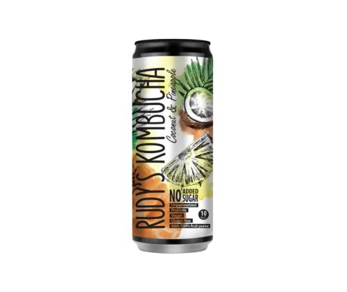 Virvoitusjuoma RUDY´s Kombucha Kookos & Ananas 330ml