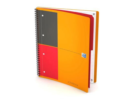 Kansi spiraalisidonta A4+ vuorattu OXFORD International Activebook muovikannet 80 sivua