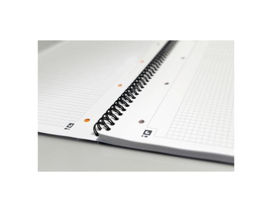 Kansio spiraalisidonnassa A4+ neliö OXFORD International Notebook-pahvi kattaa 80 sivua