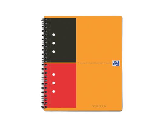 Kansio spiraalisidonnassa A5+ neliö OXFORD International Notebook pahvi kattaa 80 sivua