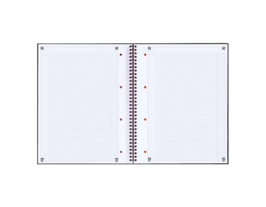 Kansio spiraalisidonnassa A5+ neliö OXFORD International Notebook pahvi kattaa 80 sivua