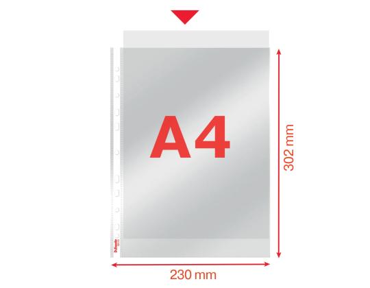 Muovitasku A4 yleisreijityksellä 80micr Esselte 100 kpl/pkt
