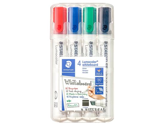 Sarja taulun tusseja STAEDTLER Lumocolor 351 leikkauskärki 4 väriä