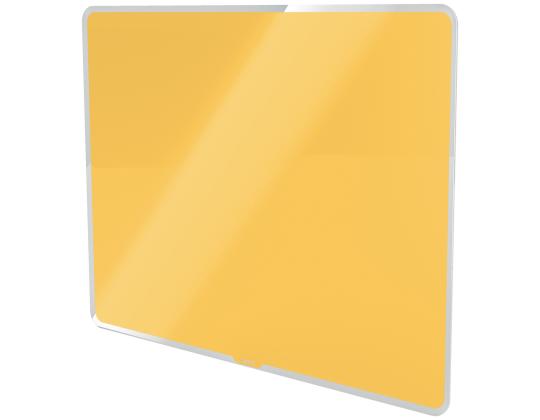 Lasilevy-magneettitaulu 800x600mm keltainen LEITZ Cozy