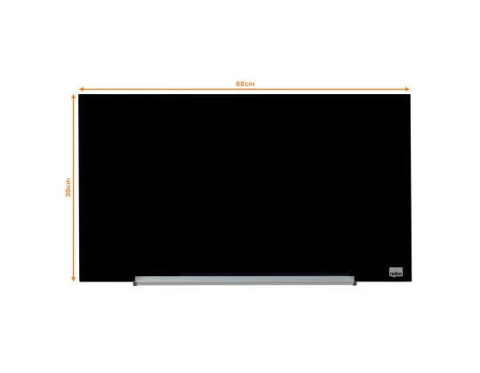 Lasilevy-magneettilevy NOBO Impression Pro 680x380mm, musta
