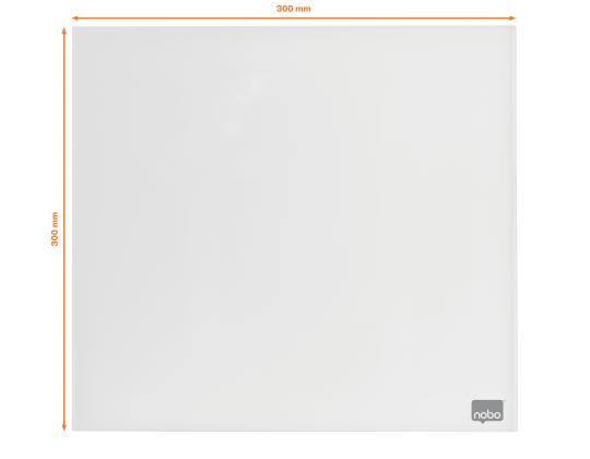Lasilevy-magneettilevy NOBO Impression Pro Sq.Tiles 30x30cm, valkoinen
