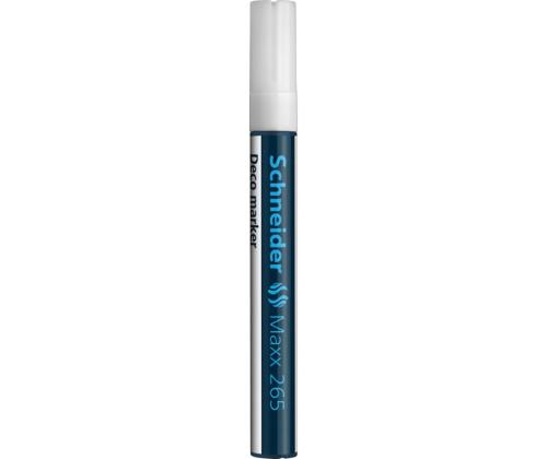 SCHNEIDER Maxx 265, 1-3mm, valkoinen, värikynä-lasilevymarkkeri
