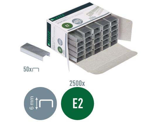 Puristin sähkönitojalle LEITZ 24/6 E2 2500 kpl pakkauksessa