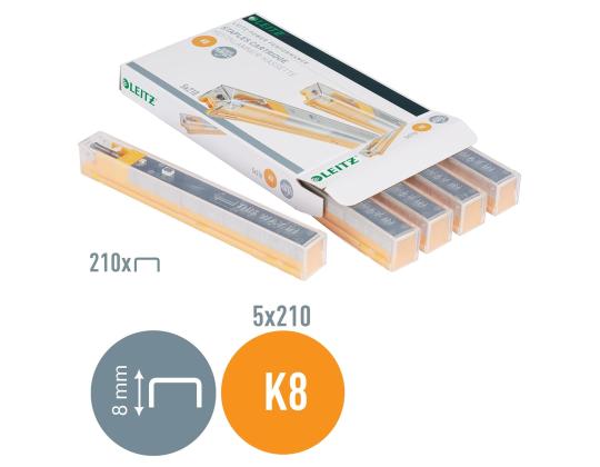 Klipsi LEITZ nro 26/8 K8 40 arkkia keltainen