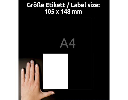 Tarratarra AVERY Zweckform 105x148mm 4 kpl per arkki 20 arkkia erittäin vahvalla liimalla (L7876-20)