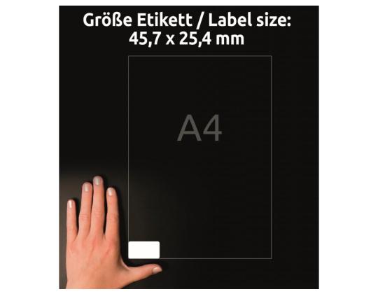 Tarratarra AVERY Zweckform 45.7x25.4 irrotettava (L6145-20)
