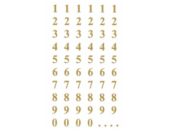 Tarra kultaiset numerot ZW 3728