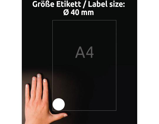 Tarratarra AVERY Zweckform Q40mm 10l pakkaus irrotettava (5080)