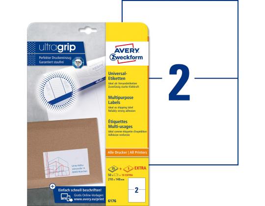 Tarratarra AVERY Zweckform Ultragrip 210x148mm 25+5 arkkia (6176)