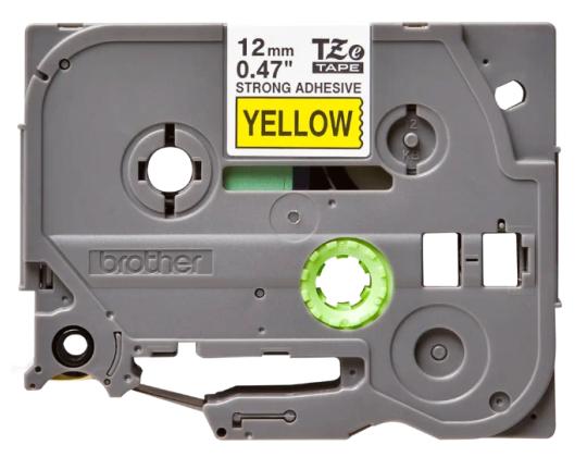 Kleepkirjalint/markeerimislint BROTHER Strong TZE-S631 12mm must/kollasel analoog