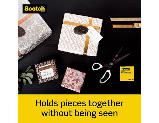 Teippi pohjalla SCOTCH D136 12mm x 6,3m kaksipuolinen läpinäkyvä