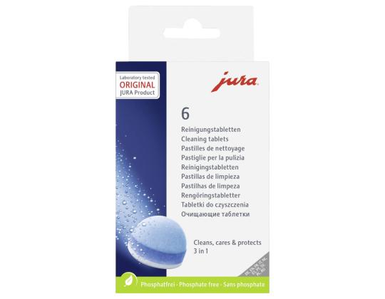 Kahvinkeittimen puhdistustabletit JURA 3-vaiheinen, 6 kpl