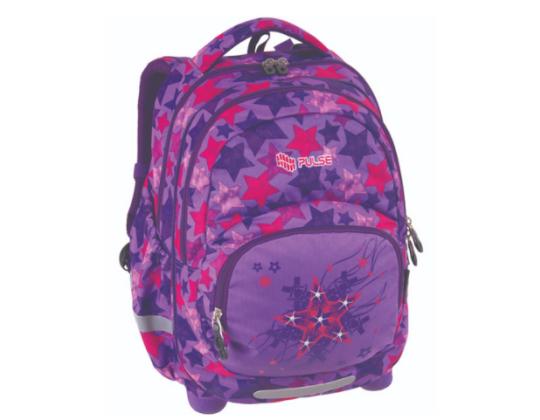 Koululaukku/reppu Pulse 2 vetoketjulla Kids Star violetti