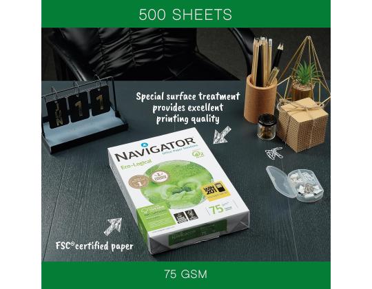 Kopiopaperi Navigator Ecological A4 75g 500 arkkia