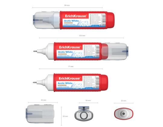 Korrektuurpliiats ERICH KRAUSE Arctic White 12ml