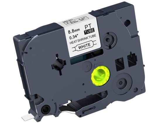 Kleepkirjalint/markeerimislint BROTHER HSE-221 9mm termokahanev toru must/valgel analoog