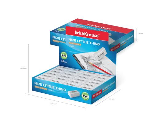 Pyyhekumi Erich Krause ER-301 valkoinen Dust-Free