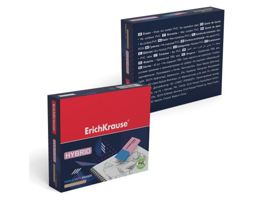 Pyyhekumi Erich Krause Hybrid sininen/punainen