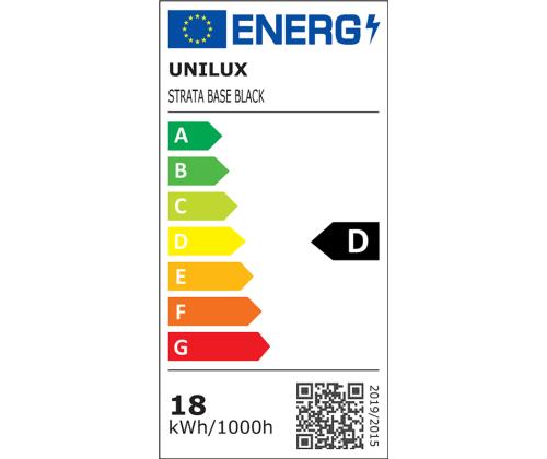 Pöytävalaisin UNILUX Strata Base 66cm musta