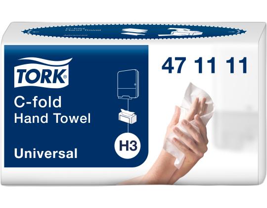 Lakanapyyhe 2-kerroksinen TORK H3 C-Fold Universal 24x27cm 120 arkkia (471111)