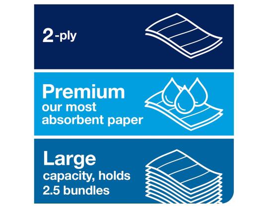 Lakanapyyhe 2-kerroksinen TORK Premium Extra Soft H2, 21x34cm 100 arkkia (100297)