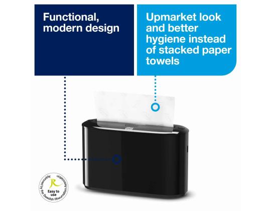 Pyyhepidike pöytään TORK Xpress® Countertop Multifold H2 musta (552208)