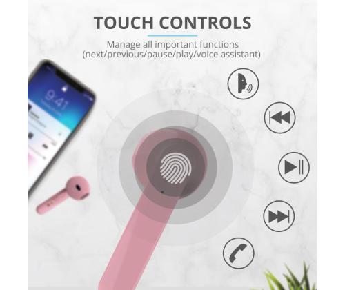 KUULOKKEET PRIMO TOUCH BLUETOOTH/PINKKI 23782 LUOTTAMUS